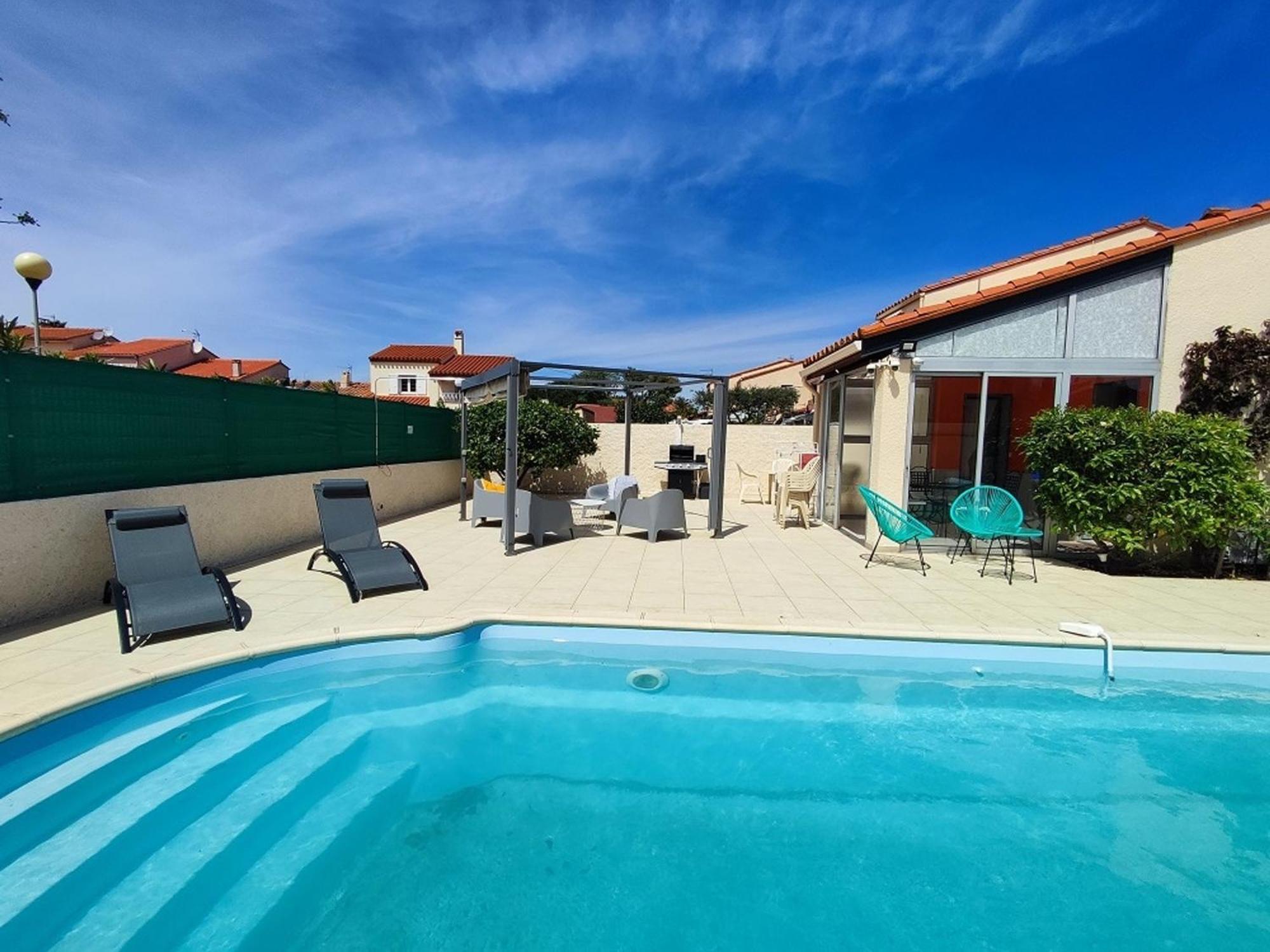 Pavillon 6 Pers A Argeles-Sur-Mer: Piscine, Clim, Parking, Wifi, Proche Plage - Fr-1-776-5 Exterior foto